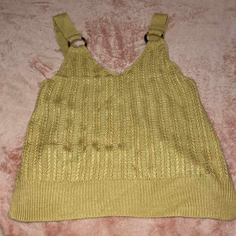 Knitted loose tank top